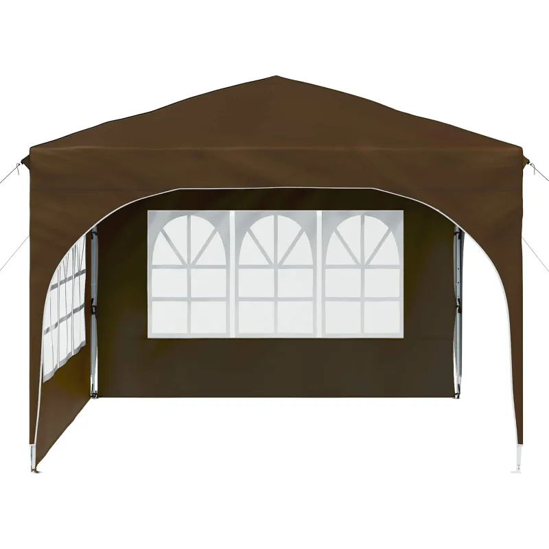 Pop-up šventinis palapinė 290 x 290 x 245 cm Taupe