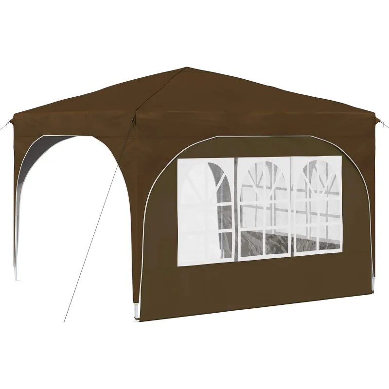 Pop-up šventinis palapinė 290 x 290 x 245 cm Taupe