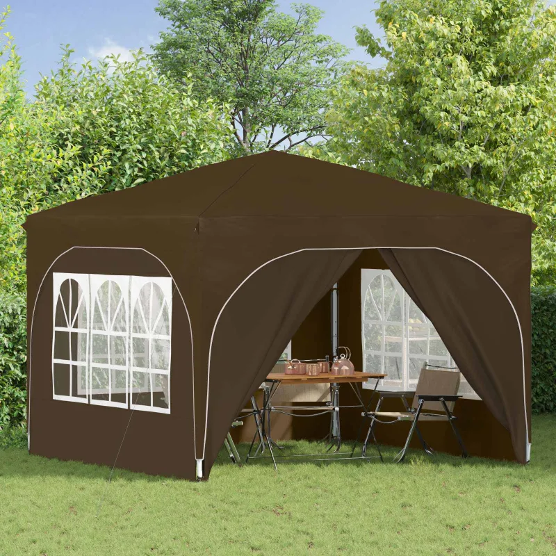 Pop-up šventinis palapinė 290 x 290 x 245 cm Taupe