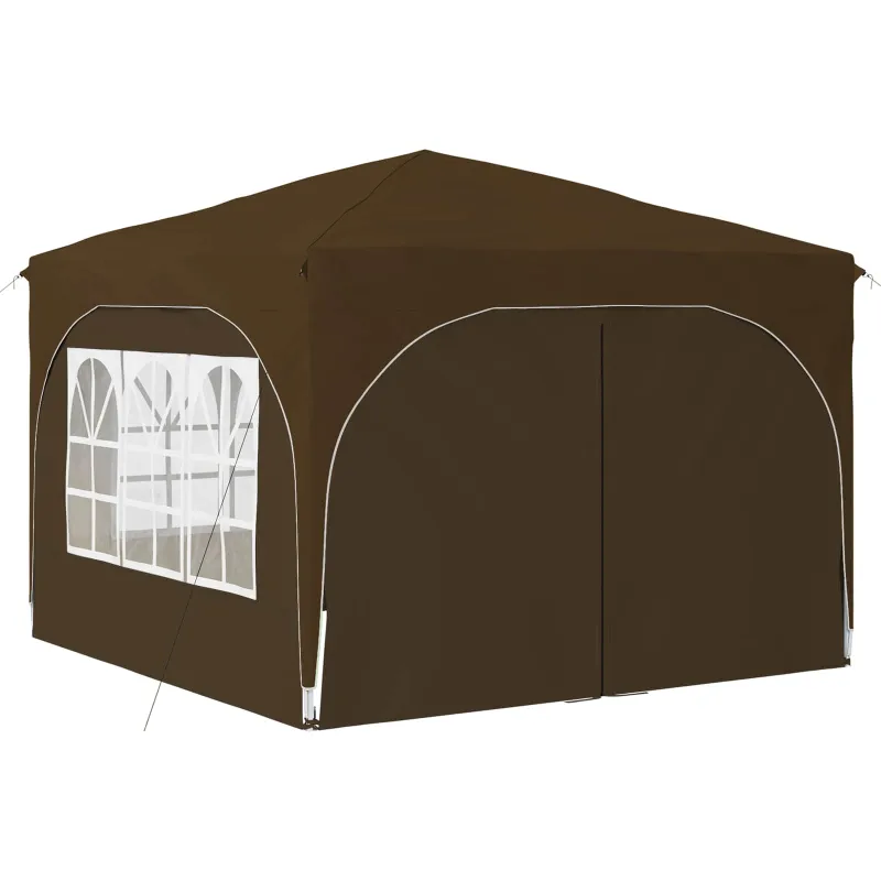 Pop-up šventinis palapinė 290 x 290 x 245 cm Taupe