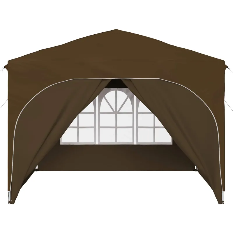 Pop-up šventinis palapinė 290 x 290 x 245 cm Taupe