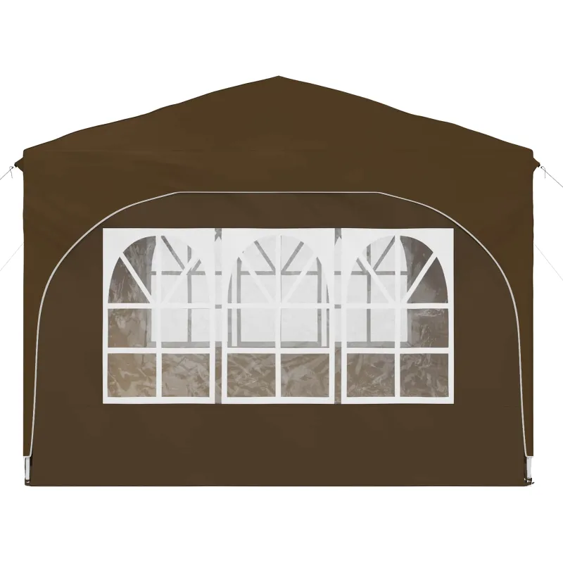 Pop-up šventinis palapinė 290 x 290 x 245 cm Taupe