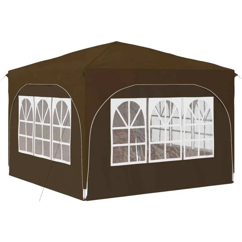 Pop-up šventinis palapinė 290 x 290 x 245 cm Taupe