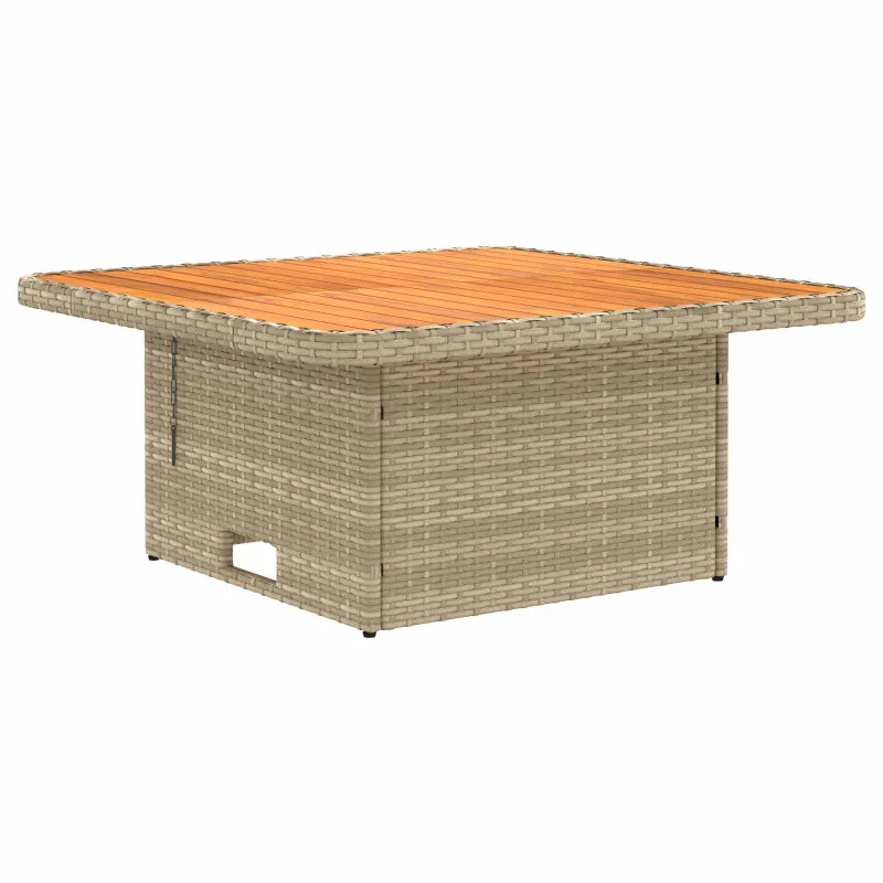 2 Vienetas Sodo vidurinė sofa su pakeliama lentele poliratanas