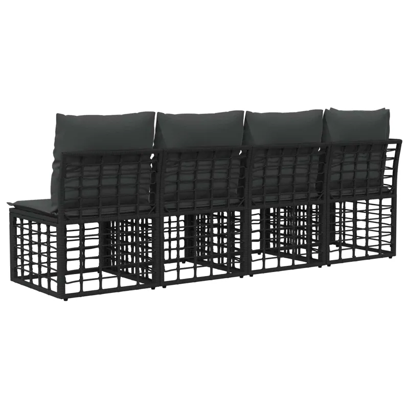4 sėdimų vietų sodo sofa su kaire ranka 4 pcs 4-Vietų skaičius