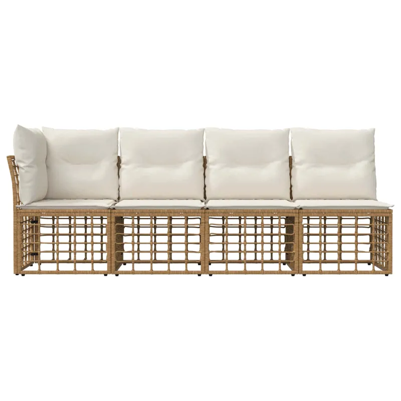 4 sėdimų vietų sodo sofa su kaire ranka 4 pcs 4-Vietų skaičius