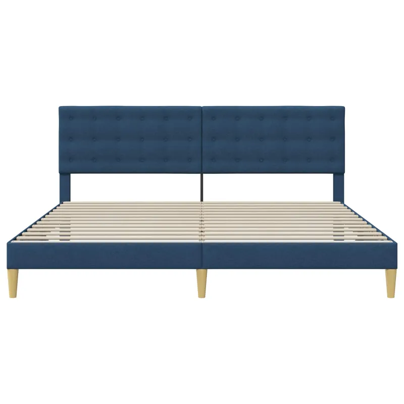 Lovos rėmas su galvūgalio Mėlyna 200 x 200 cm Audinys