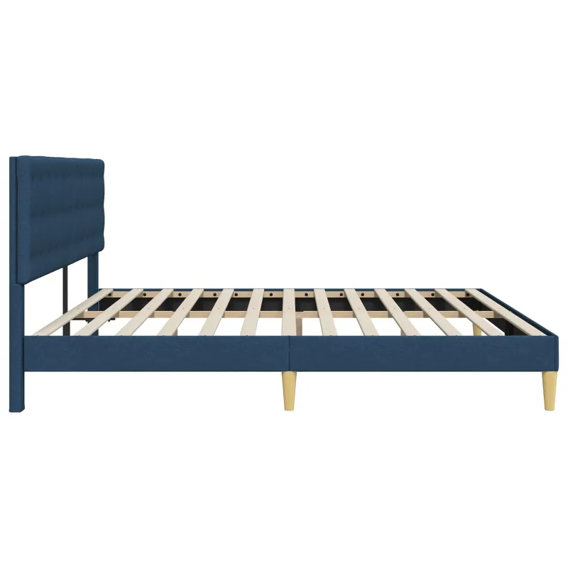 Lovos rėmas su galvūgalio Mėlyna 200 x 200 cm Audinys