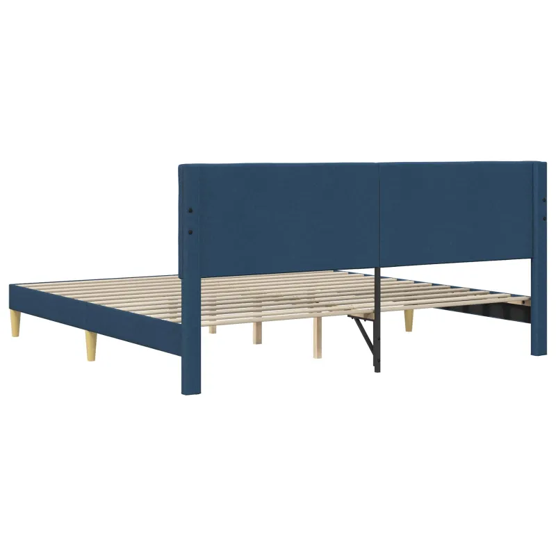 Lovos rėmas su galvūgalio Mėlyna 200 x 200 cm Audinys