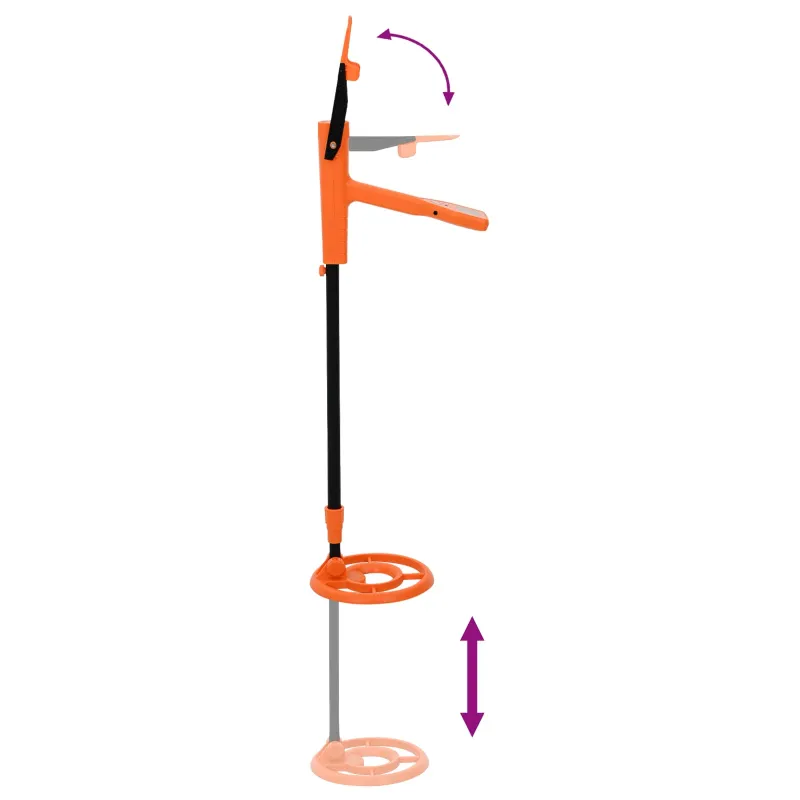 Metalų detektorius su LCD ekranu 2 modeliai 19 cm ritė Geltona