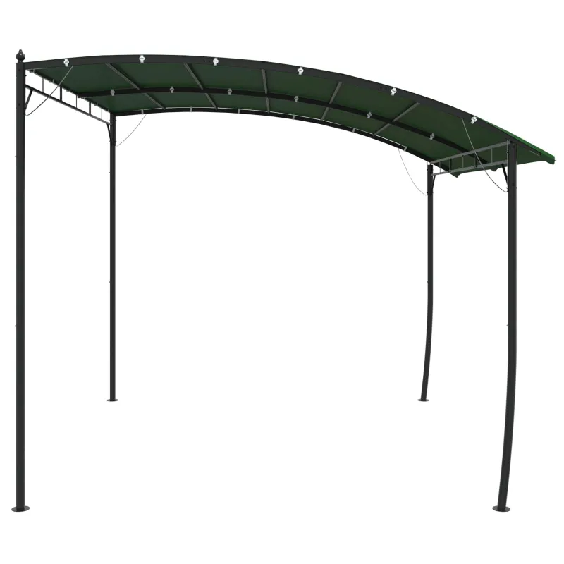 Pavėsinė 3 x 3 x 2,55 m Žalia Audinys ir aliuminis 180 gsm