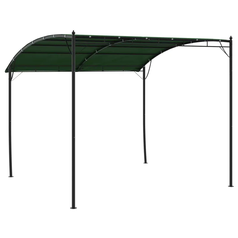 Pavėsinė 3 x 3 x 2,55 m Žalia Audinys ir aliuminis 180 gsm