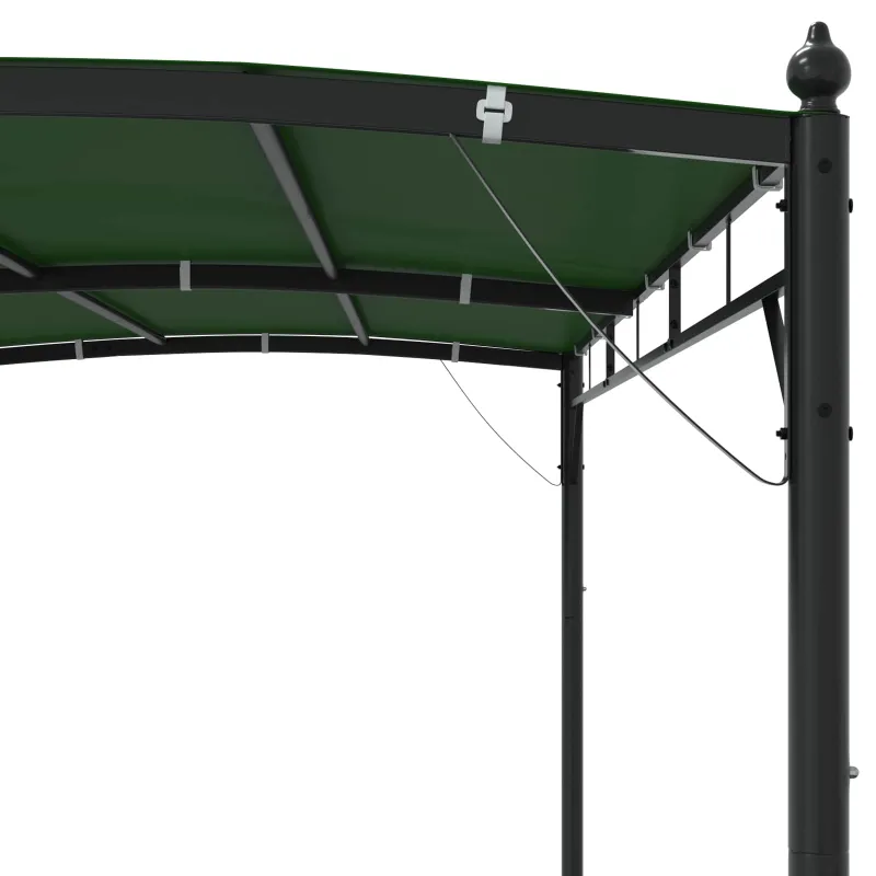 Pavėsinė 3 x 3 x 2,55 m Žalia Audinys ir aliuminis 180 gsm