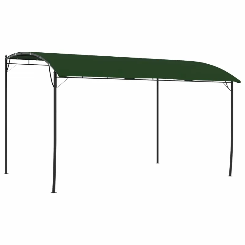 Pavėsinė 4 x 3 x 2,55 m Žalia Audinys ir aliuminis 180 gsm