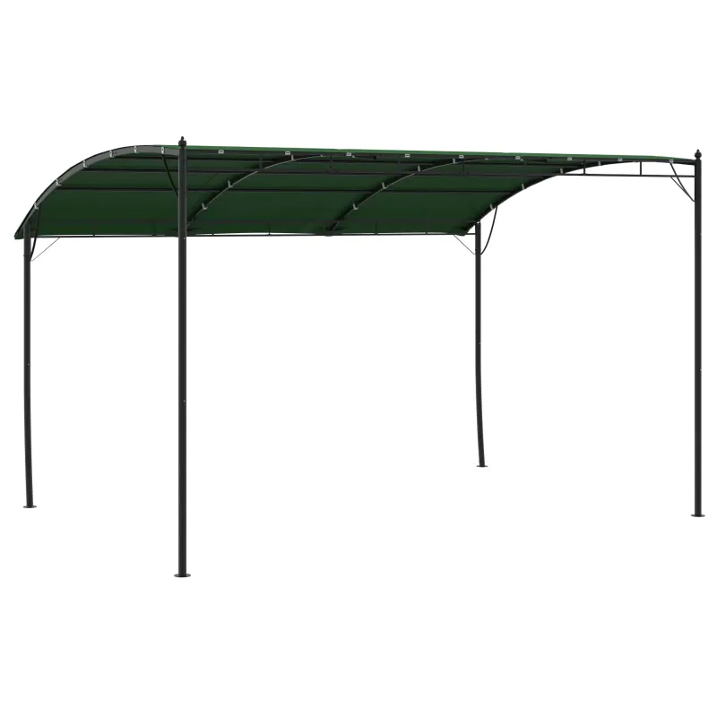 Pavėsinė 4 x 3 x 2,55 m Žalia Audinys ir aliuminis 180 gsm