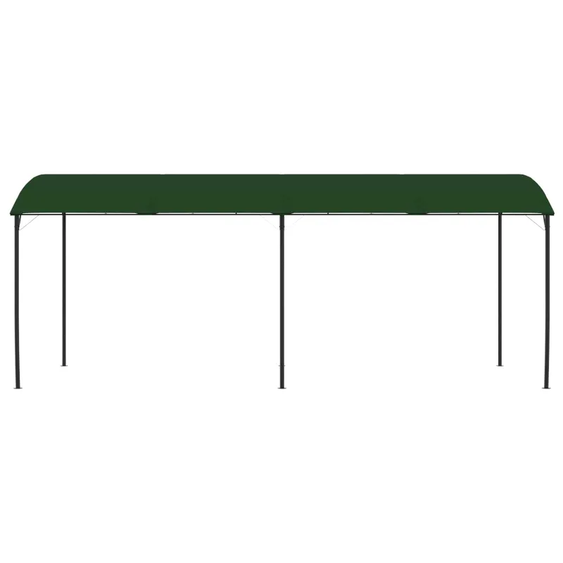 Pavėsinė 6 x 3 x 2,55 m Žalia Audinys ir aliuminis 180 gsm