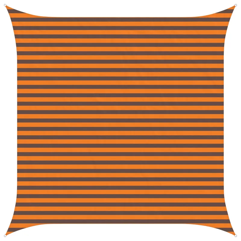 Saulės burė Oranžinė ir ruda 3,6 x 3,6 m