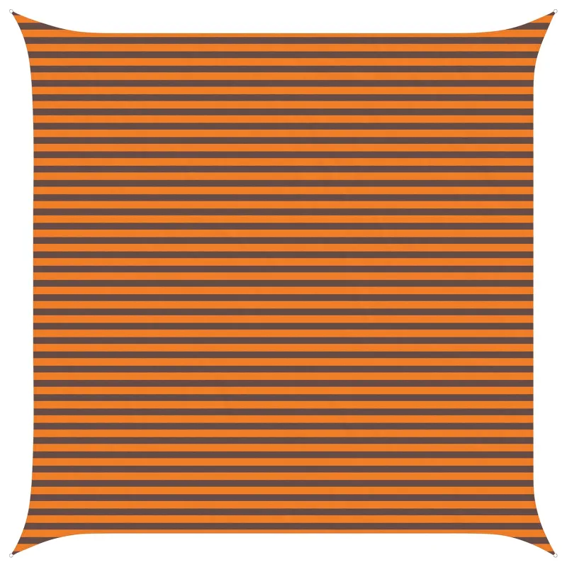 Saulės burė Oranžinė ir ruda 5 x 5 m 100% poliesteris Oksfordas