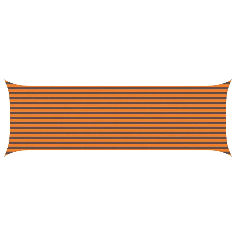 Saulės burė Oranžinė ir ruda 6 x 2 m 100% poliesteris Oksfordas