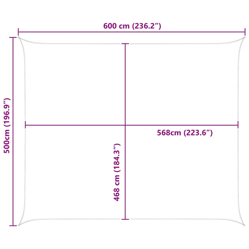 Saulės burė Oranžinė ir ruda 6 x 5 m 100% poliesteris Oksfordas