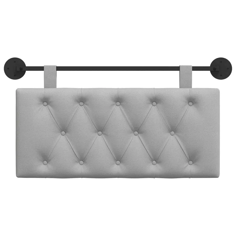 Pakabinamas lovos galvūgalis Debesų pilka Audinys