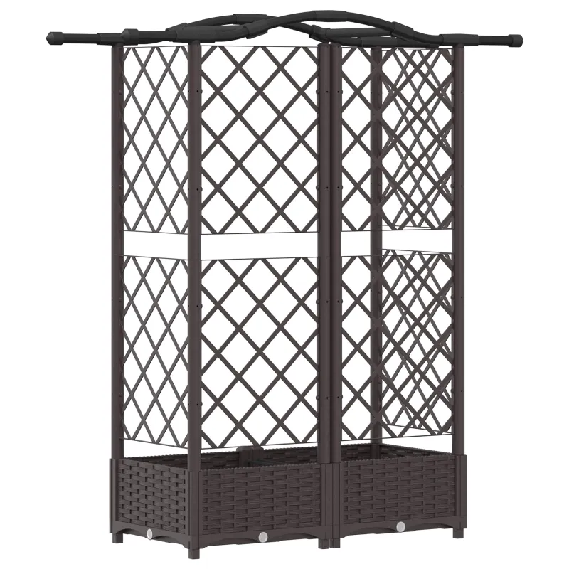 Pakeltas lovas su trelėmis ir stogu Ruda 124 x 40 x 126 cm PP