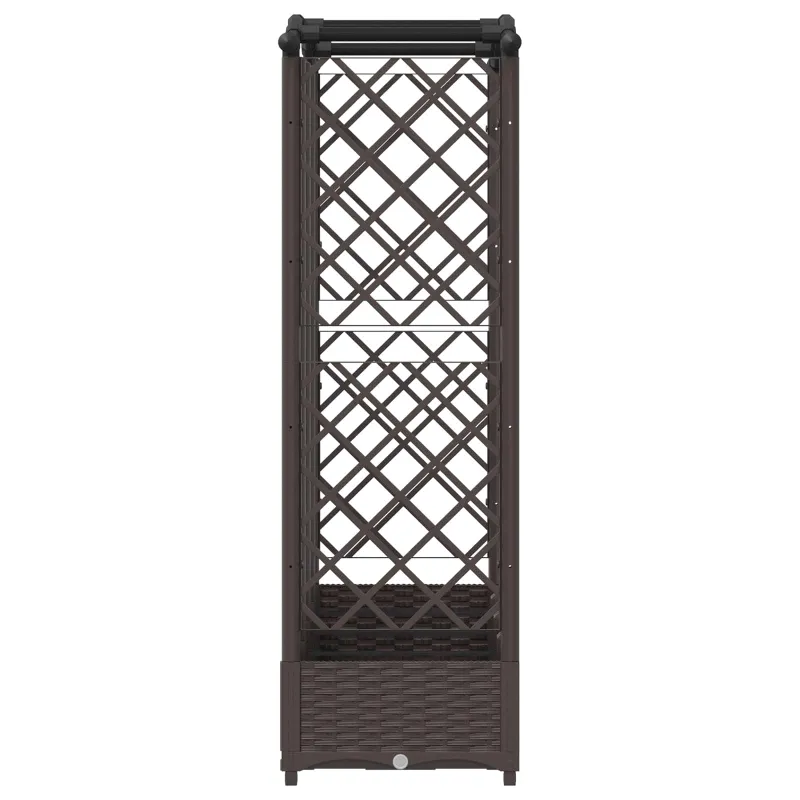 Pakeltas lovas su trelėmis ir stogu Ruda 203,5 x 40 x 125 cm PP