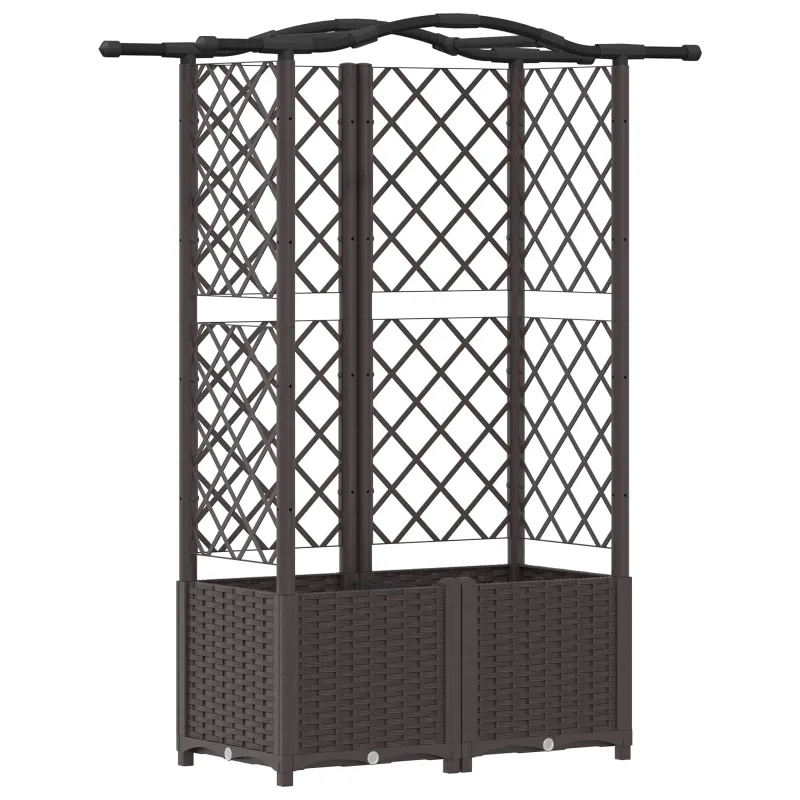 Pakeltas lovas su trelėmis ir stogu Ruda 122 x 40 x 141 cm PP