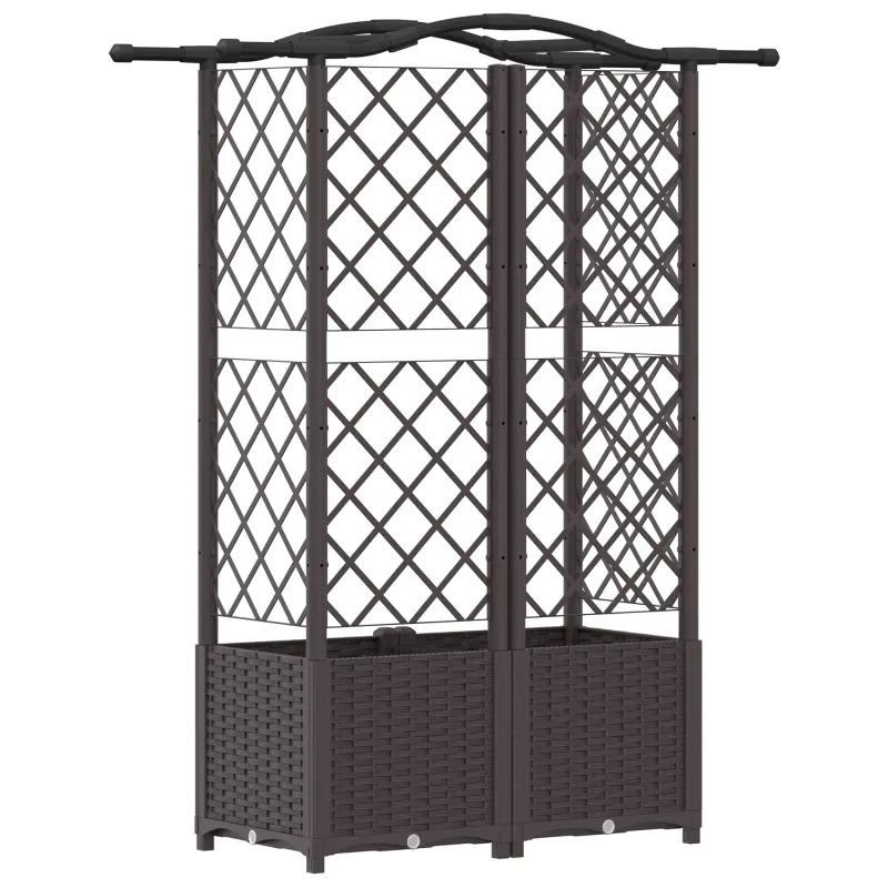 Pakeltas lovas su trelėmis ir stogu Ruda 122 x 40 x 141 cm PP