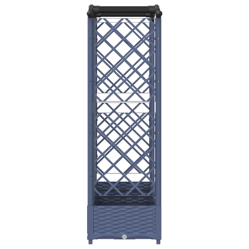 Pakeltas lovas su trelėmis ir stogu Pilka 203,5 x 40 x 125 cm