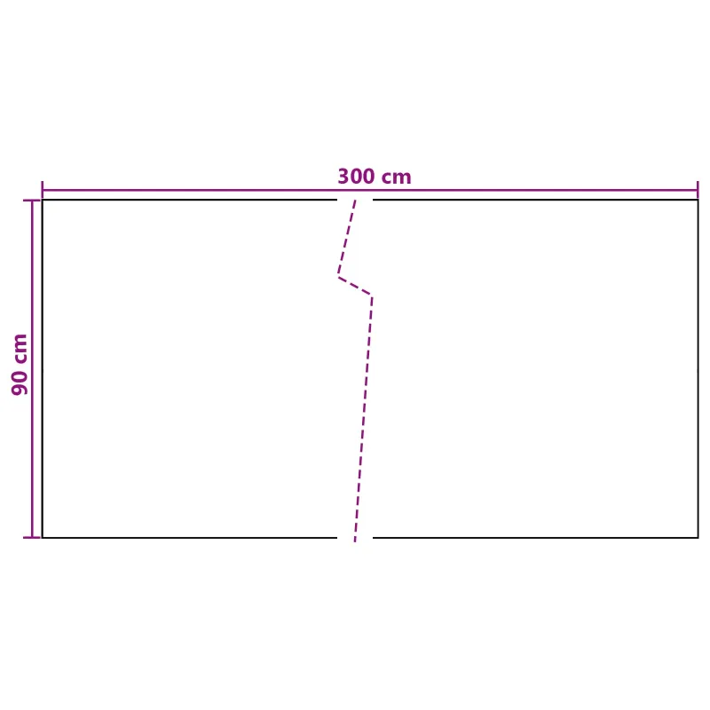 Balkono Ekranas Tamsiai pilka 300 x 90 cm poliratanas