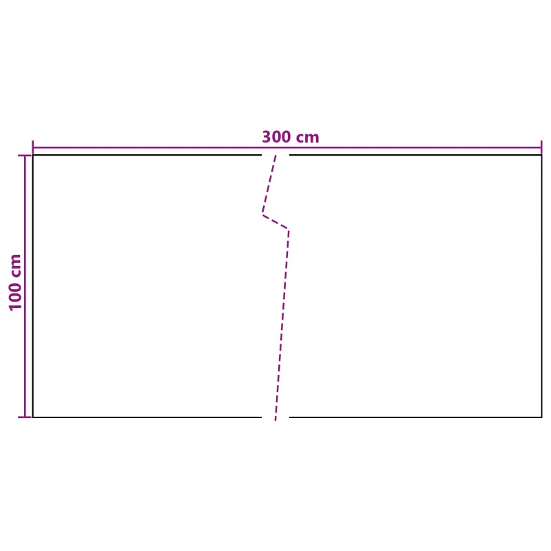 Balkono Ekranas Tamsiai pilka 300 x 100 cm poliratanas