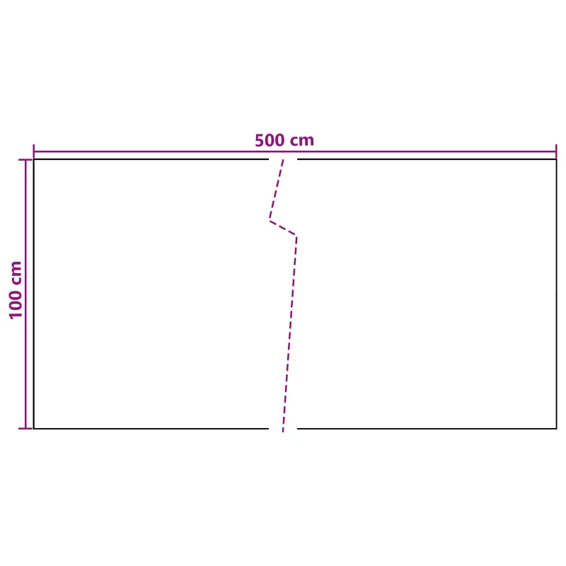 Balkono Ekranas Tamsiai pilka 500 x 100 cm poliratanas