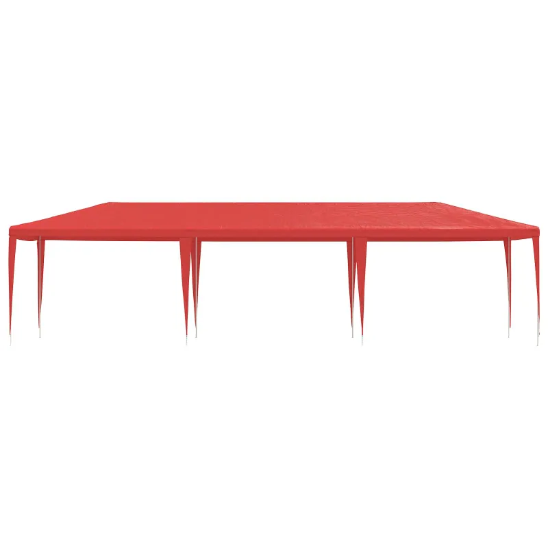 Šventės palapinė Raudona 900 x 300 x 255 cm PE ir plienas