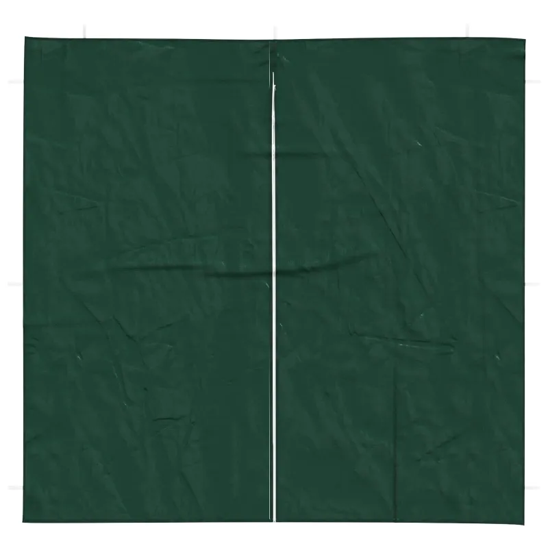 Šventinės palapinės šoninė siena 2 pcs Žalia 200 x 195 cm
