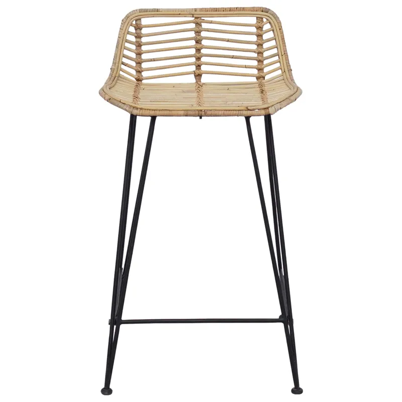 Baro taburetė 2 pcs Natūrali 44 x 45 x 76 cm Ratana ir Plienas