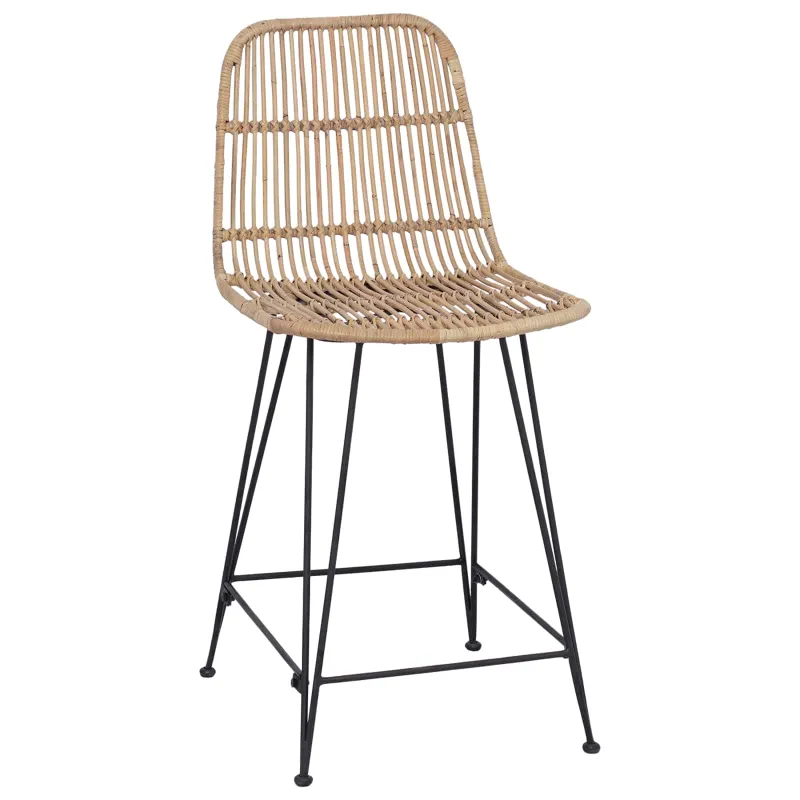 Baro taburetė 2 pcs Natūrali 44 x 54 x 96 cm Ratana ir Plienas