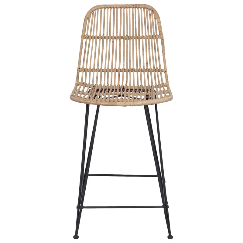 Baro taburetė 2 pcs Natūrali 44 x 54 x 96 cm Ratana ir Plienas