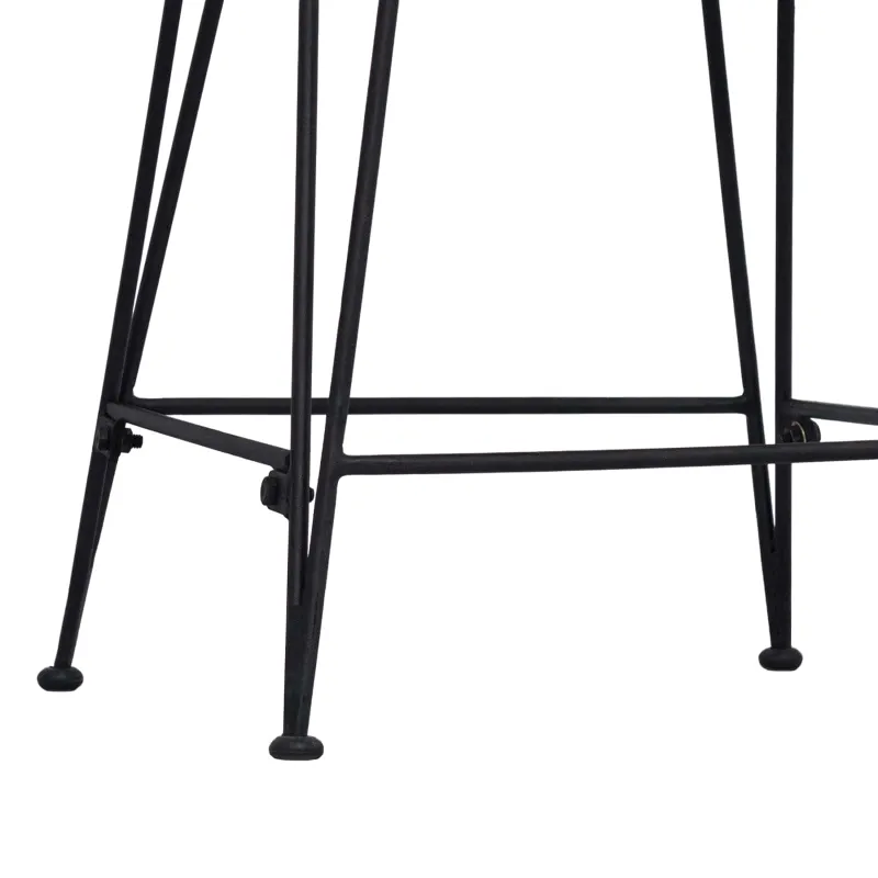 Baro taburetė 2 pcs Juoda 44 x 54 x 96 cm Ratana ir Plienas