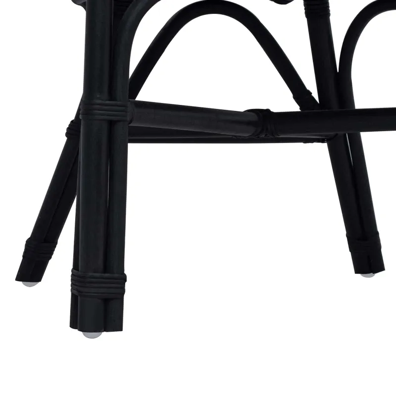 Susilankstantis krėslas Juoda 60 x 60 x 81 cm Ratanas