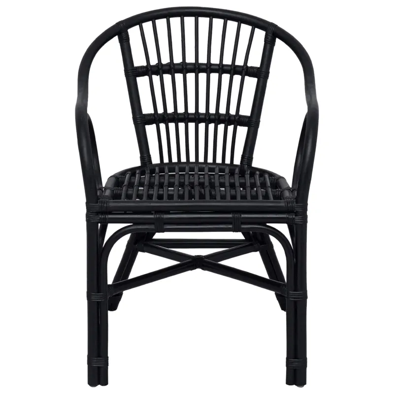 Susilankstantis krėslas Juoda 58 x 60 x 81 cm Ratanas