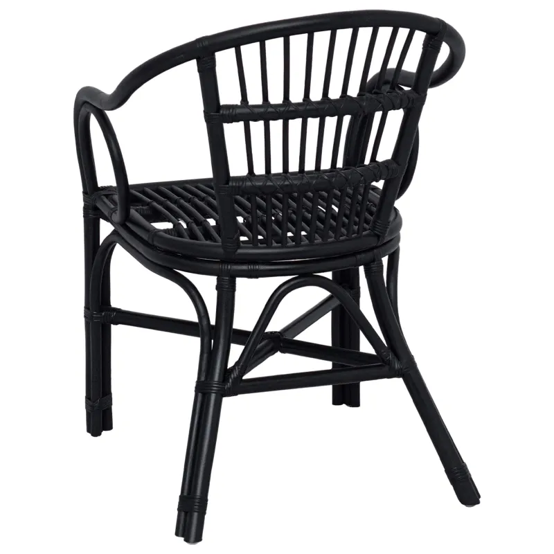 Susilankstantis krėslas Juoda 58 x 60 x 81 cm Ratanas