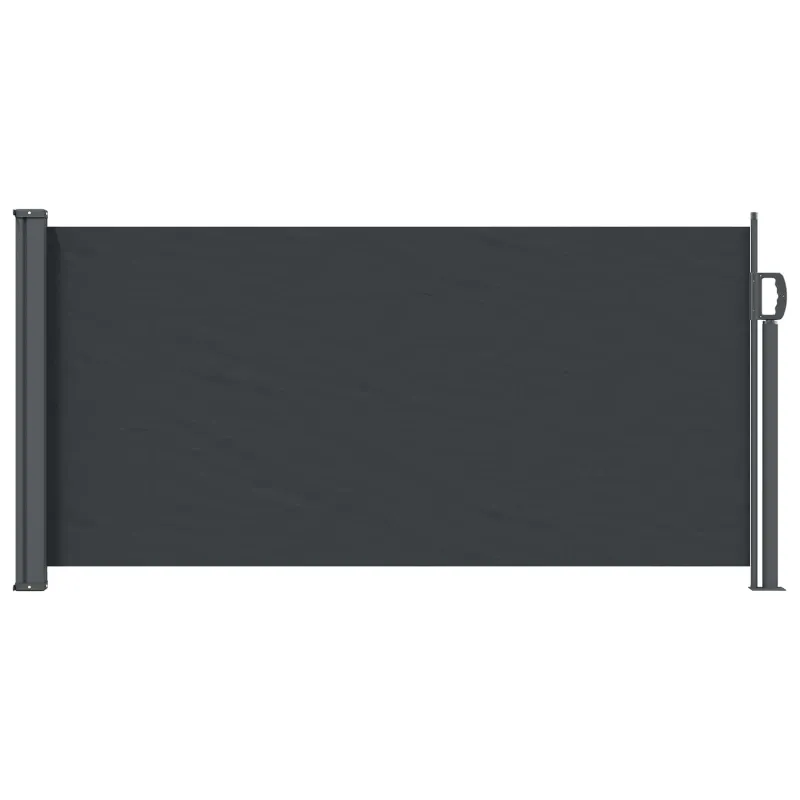 Ištraukiama šoninė užuolaida Juoda 300 x 100 cm Poliesteris