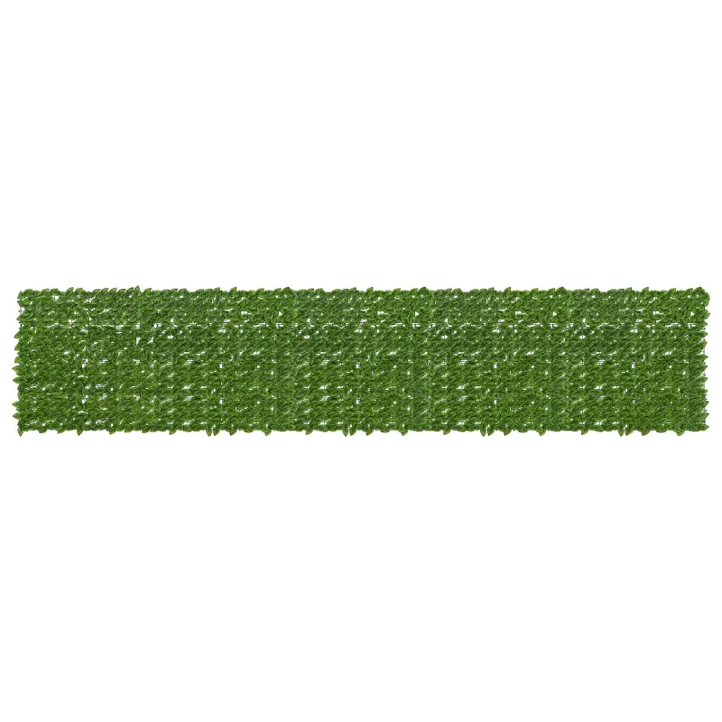 Balkono ekranas su lapais Žalia ir geltona 500 x 100 cm