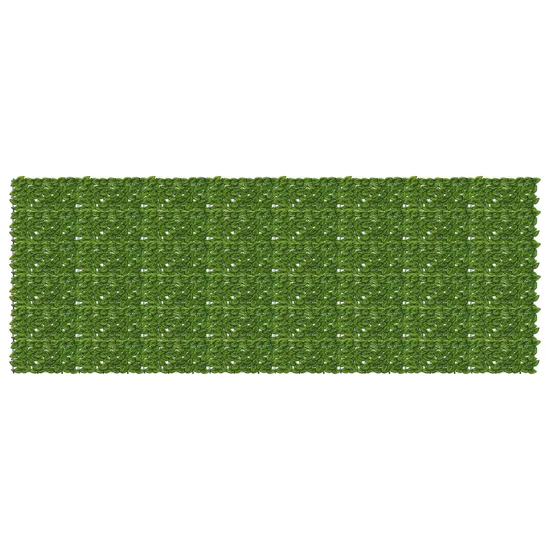 Balkono ekranas su lapais Žalia ir geltona 400 x 150 cm