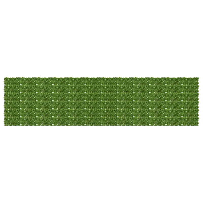Balkono ekranas su lapais Žalia ir geltona 600 x 150 cm