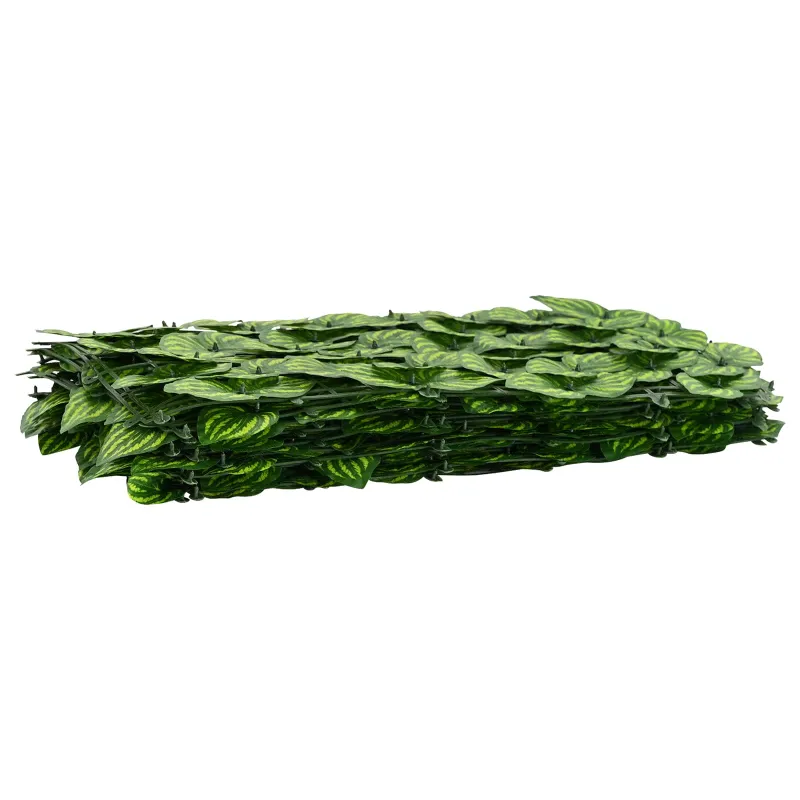 Balkono ekranas su lapais Žalia ir geltona 600 x 150 cm