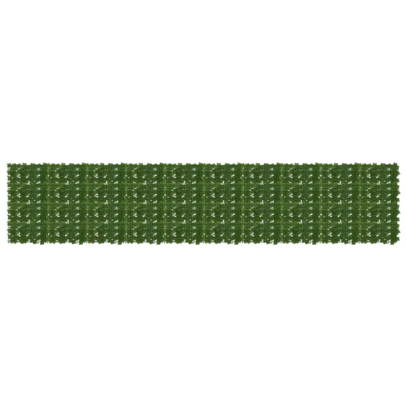 Balkono ekranas su lapais Žalia 500 x 100 cm