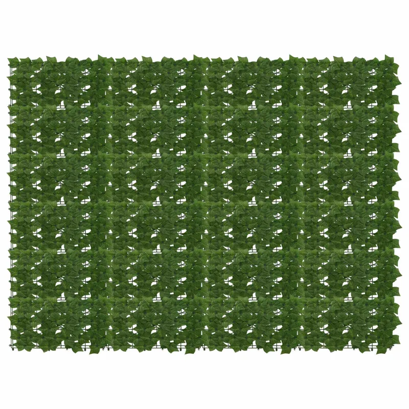 Balkono ekranas su lapais Žalia 200 x 150 cm