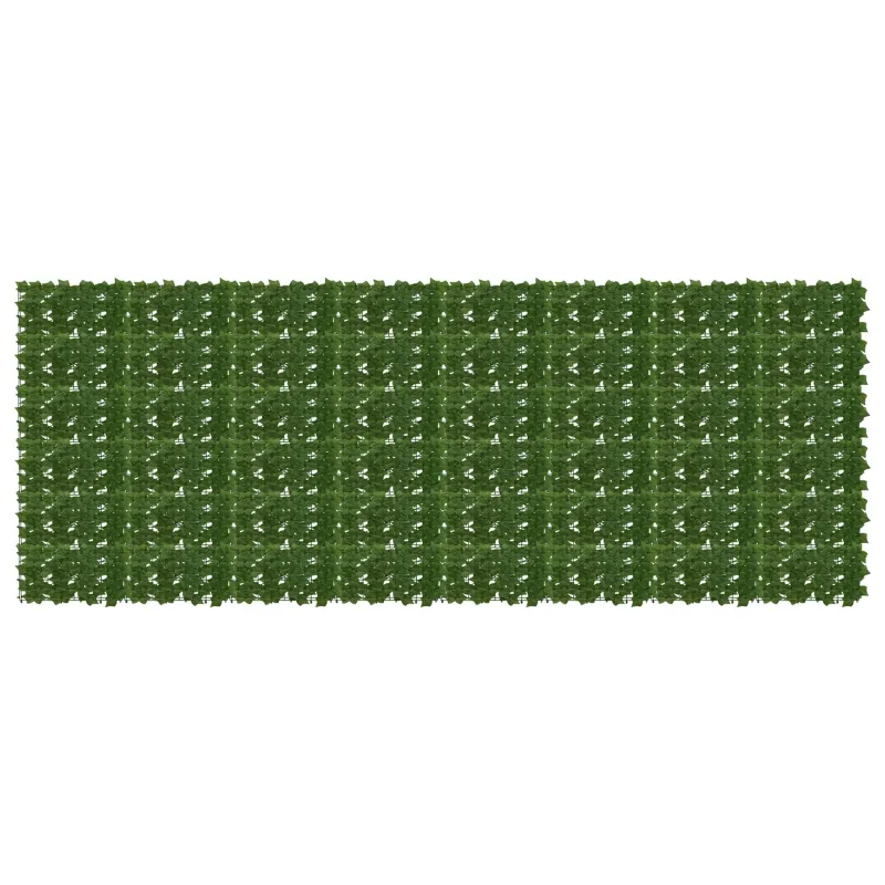 Balkono ekranas su lapais Žalia 400 x 150 cm
